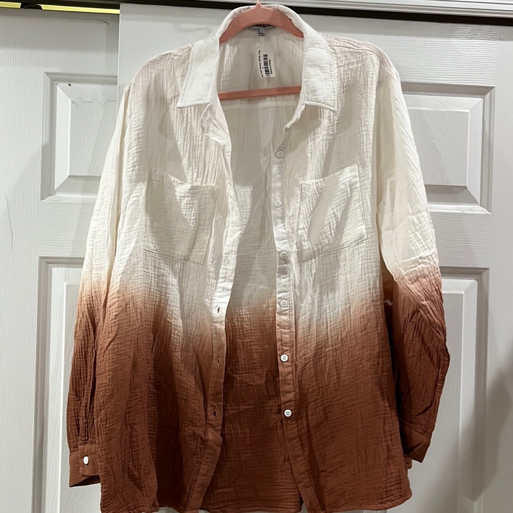 White Birch shacket/button down top